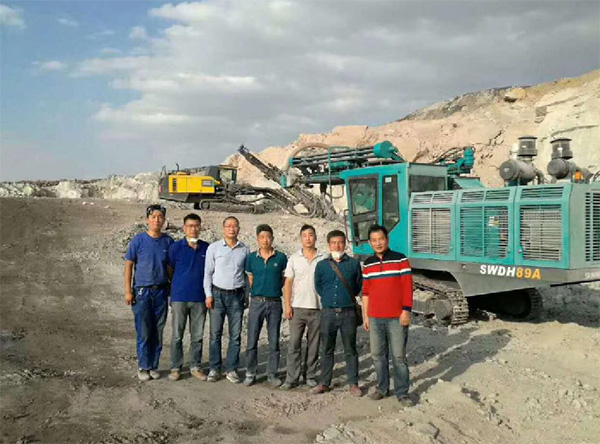 PK國(guó)際領(lǐng)先品牌，山河智能露天液壓鉆車再交完美答卷