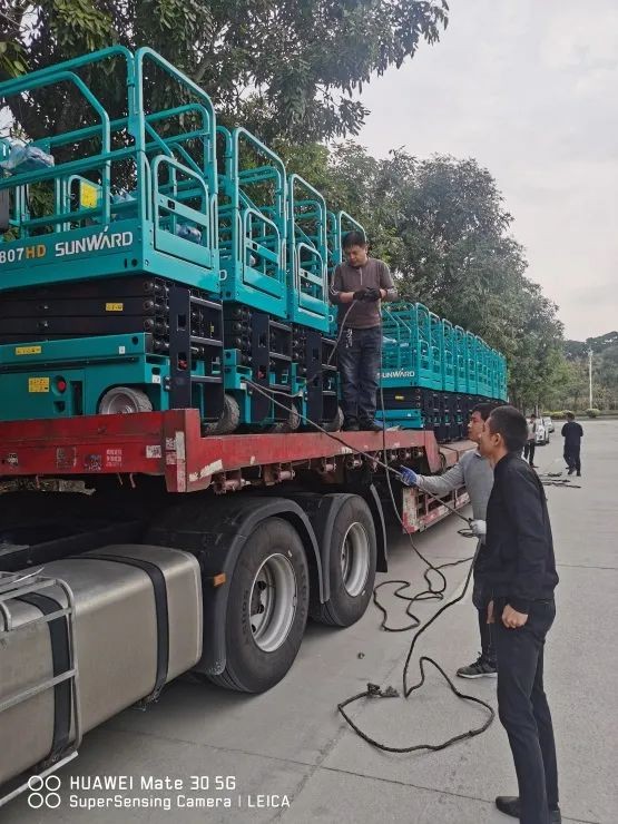 新年伊始，山河高機(jī)再次發(fā)貨華南市場(chǎng)