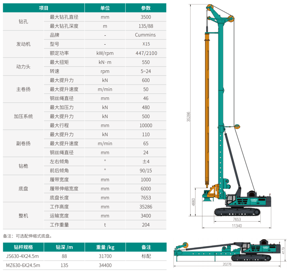 SWDM550H2 超大型多功能旋挖鉆機(jī)